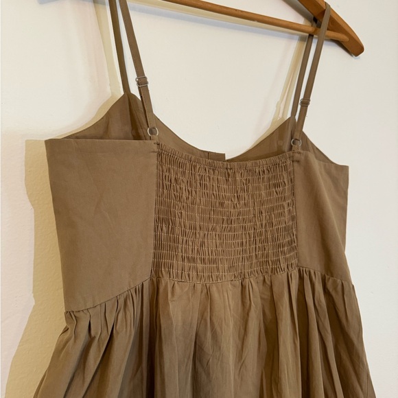 Army Green Cotton Dress - M - Picture 3 of 7